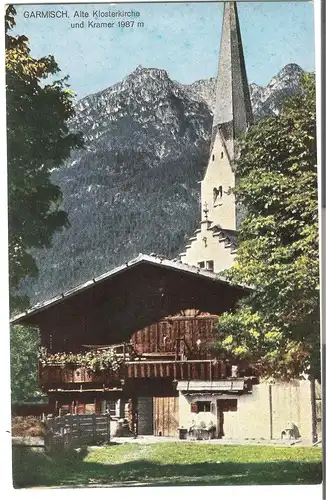 Garmisch - Alte Klosterkirche v. 1934 (AK3545)