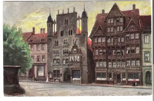 Hildesheim - Tempelherren- und Wedekindhaus. v. 1912 (AK3565)