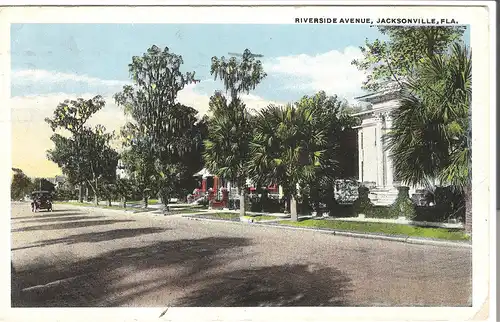 Riverside Avenue - Jacksonville - FLA v. 1924 (AK3585) 