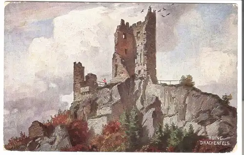 Ruine Drachenfels v. 1920 (AK3597)