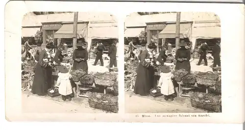 Nice - Une ménagère faisant son marché - 1904 (S047)
