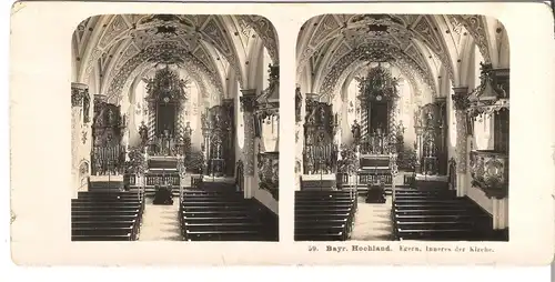 Bayr. Hochland - Egern - Inneres der Kirche - 1904 (S049)