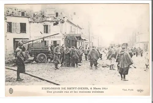 Ile de france - Explosion de Saint Denis , 4 Mars 1916 (AK4200)
