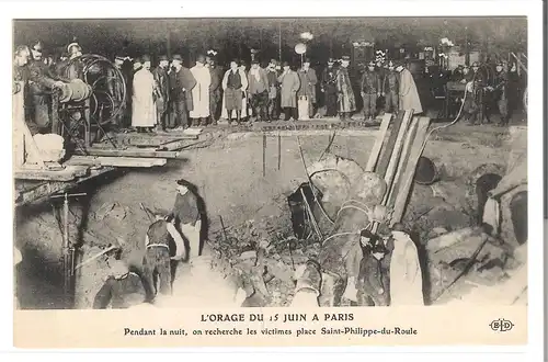 Paris - L\\\'Orage du 15. Juin 1914 (AK4202)