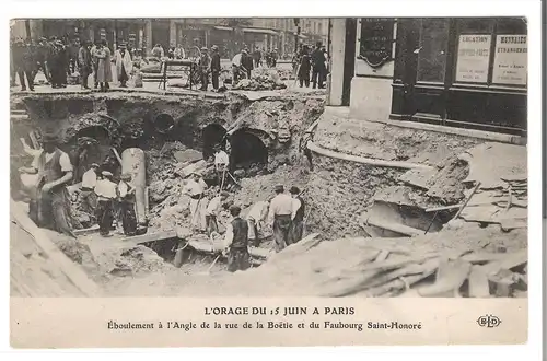 Paris - L\'Orage du 15. Juin 1914 (AK4204)