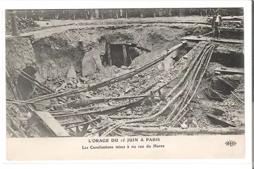 Paris - L\'Orage du 15. Juin 1914 (AK4205) 