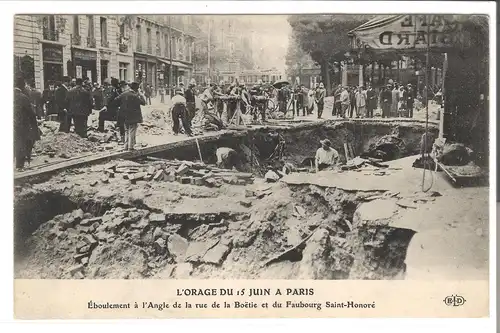 Paris - L\'Orage du 15. Juin 1914 (AK4215)