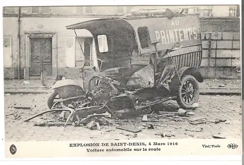 Ile de france - Explosion de Saint Denis , 4 Mars 1916 (AK4220)