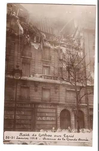 Raid de Gothas sur Paris - von 1918 (AK4235)