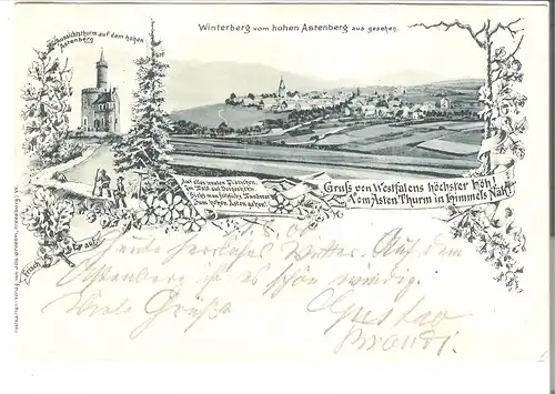 Winterberg - 2 Ansichten - von 1900 (AK4246) 