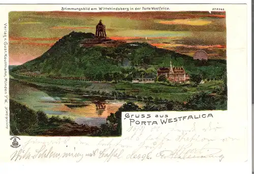 Gruss aus Porta Westfalica von 1900 (AK4288)