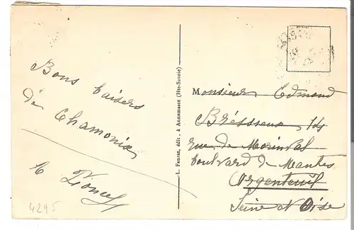 Chamonix et le Brévent von 1924 (AK4295)