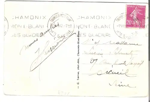 Chamonix - Mont Blanc - von 1932 (AK4308)