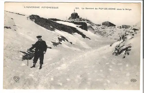 Le Sommer du Puy De Dome sous la Neige - von 1908 (AK4311) 