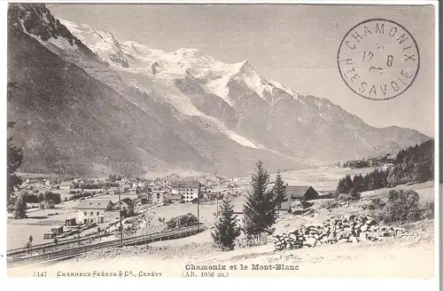 Chamonix et la Mont-Blanc - von 1908 (AK4313) 
