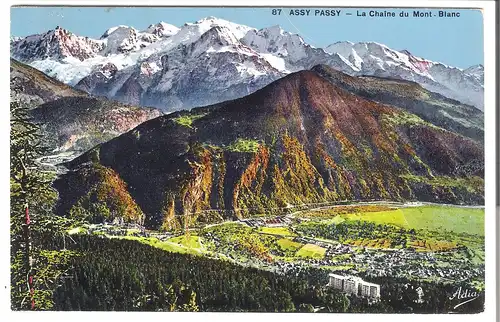 Assy Passy - La Chaine du Mont Blnac von 1937 (AK4317)