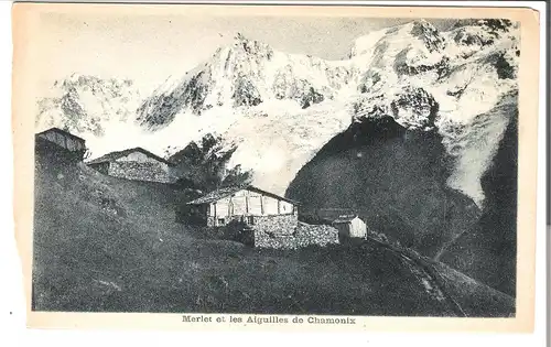 Merlet et les Aiguilles de Chamonix von 1913 (AK4322) 