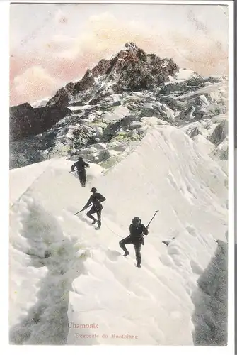 Chamonix - Descente du Mont Blanc von 1908 (AK4335) 