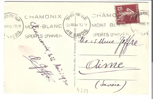 Chamonix Mont Blanc von 1930 (AK4339) 