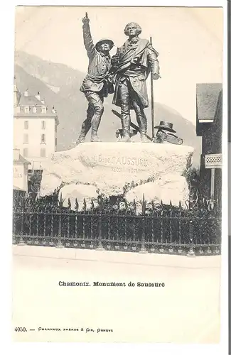 Chamonix - Monument de Saussure von 1905 (AK4340) 