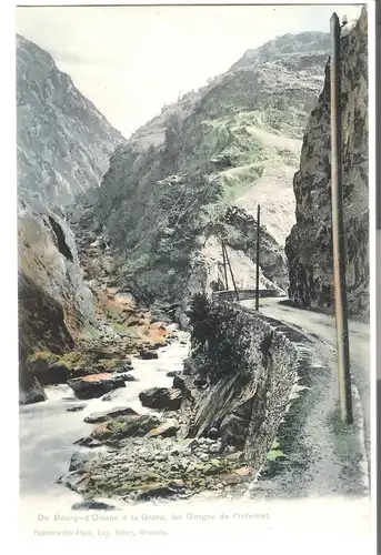 Du Bourg d\'Oisans à la Grave von 1908 (AK4342)