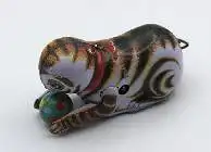 Blechspielzeug - Katze mit Ball mit Schlüsselwerk (852) Preis reduziert