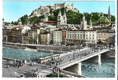 Salzburg - die Staatsbrücke von 1960 (AK3814)