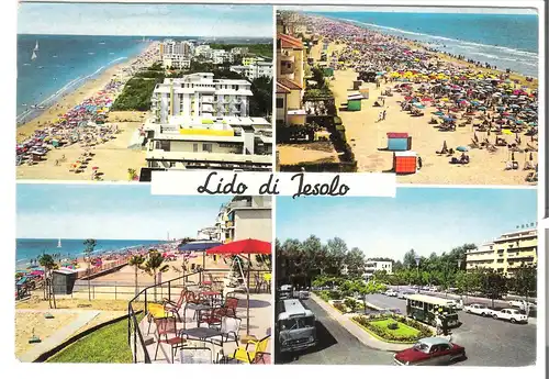 Lido di Jesolo - 4 Ansichten v. 1965 (AK3857)