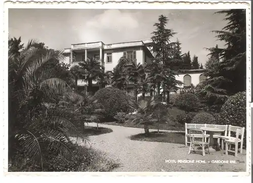 Promenade Lango Lago - Gardone Riv. - Hotel Pension Hohl v. 1956 (AK3858)