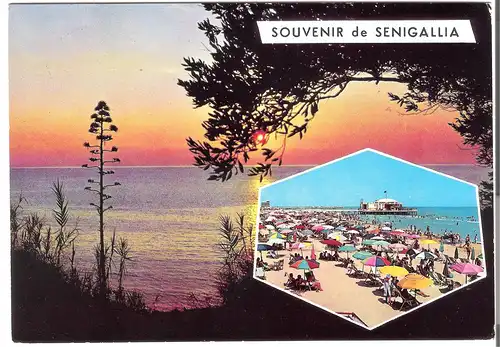 Souvenir de Senigallia - 2 Ansichten v. 1973 (AK3890)