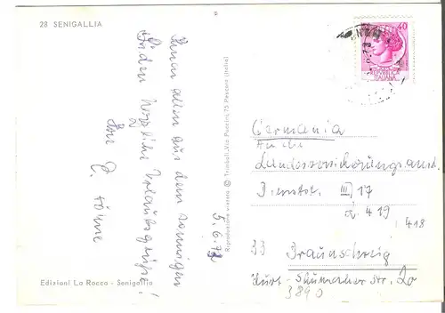 Souvenir de Senigallia - 2 Ansichten v. 1973 (AK3890)