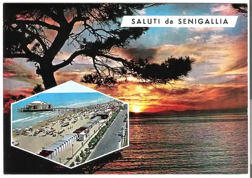 Saluti de Senigallia - 2 Ansichten v. 1965 (AK3891)