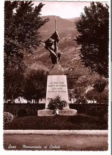 Susa - Monumento ai Caduti v. 1958 (AK3902)