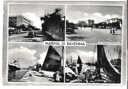 Marina di Ravenna - 4 Ansichten v. 1961 (AK3931)