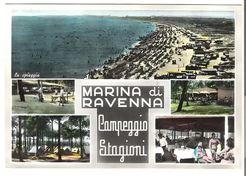 Marina di Ravenna - 5 Ansichten v. 1957 (AK3932)