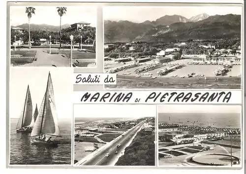 Marina di Pietrasanta - 5 Ansichten v. 1962 (AK3934)