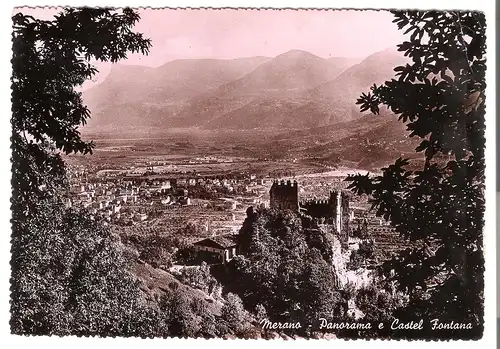 Merano - Panorama e Castel Fontana v. 1950 (AK3939)