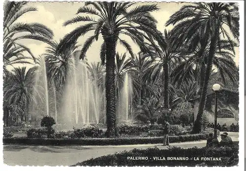 Palermo - Villa Bonanno - La Fontana v. 1953 (AK3959)