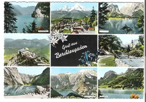 Berchtesgaden - 8 Ansichten v. 1964 (AK3987)
