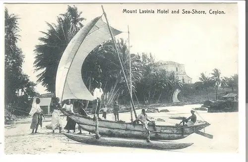 Mount Lavinia Hotel and Sea-Shore - Ceylon v. 1948 (AK4350)