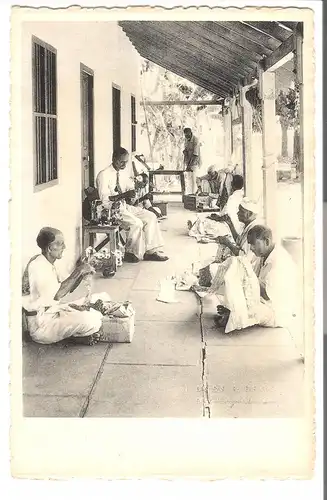 Madras - old people at work - Südost-Indien v. 1915 (AK4359)