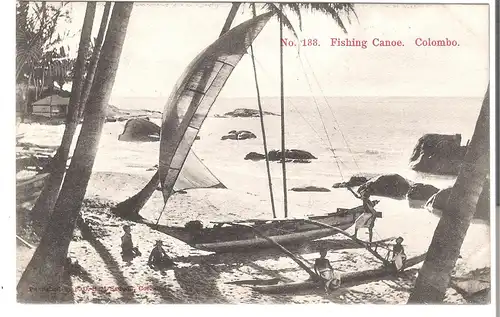 Fishing Canoe - Colombo - Ceylon v. 1933 (AK4361)