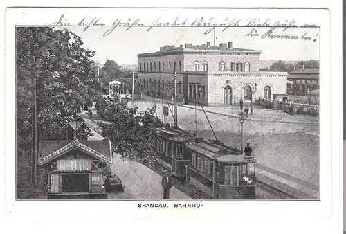 Spandau - Bahnhof v. 1907 (AK4430)