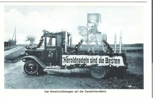 Der Herold-Lichtwagen auf der Deutschlandfahrt v. 1930 (AK4436)