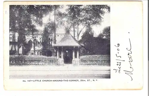 Little Church-Around-The-Corner, 29th, St. - N.Y. von 1906 (AK4450)