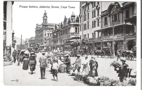 Flower Sellers, Adderly Street - Cape Town v. 1915 (AK4469)