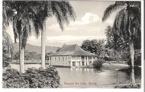 Around the Lake - Kandy v. 1905 (AK4502)