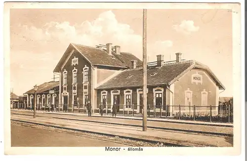 Monor - állomás v. 1919 (AK4504)