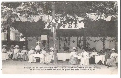 Maroc - Souvenir de laFête partrietique ... v. 1908 (AK4512)