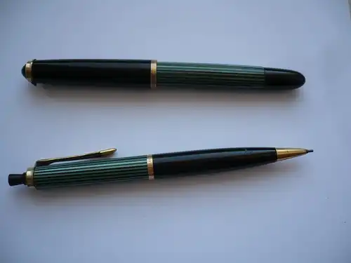 Schreibset \"Pelikan\" - Kolben-Füller mit Gold-Feder und Druckbleistift No.450 u. 450 (859) Preis reduziert